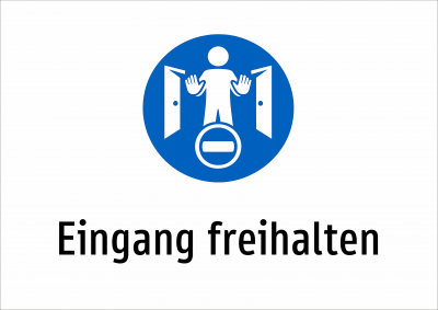 Eingang freihalten