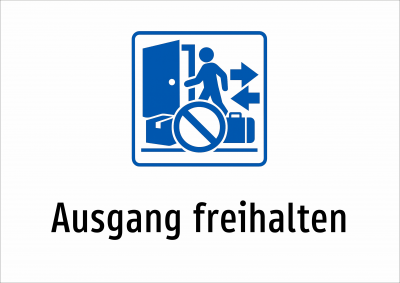 Ausgang freihalten