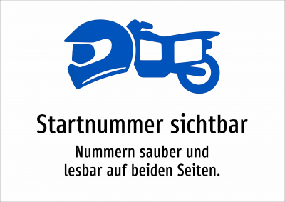 Startnummer sichtbar - Nummern sauber und lesbar auf beiden Seiten.
