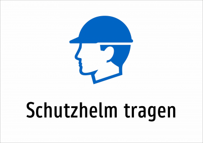 Schutzhelm tragen