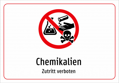 Chemikalien - Zutritt verboten