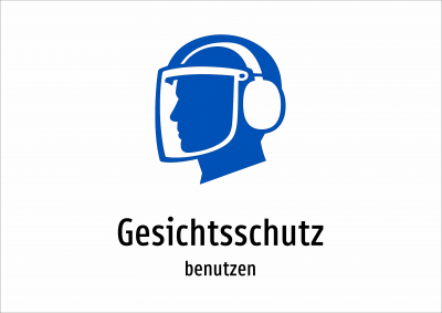 Gesichtsschutz - benutzen