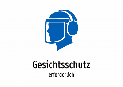 Gesichtsschutz - erforderlich