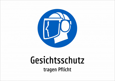 Gesichtsschutz - tragen Pflicht