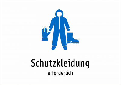 Schutzkleidung - erforderlich