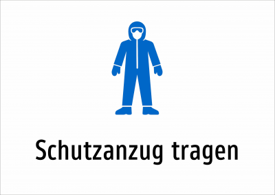 Schutzanzug tragen