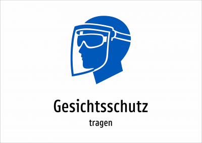 Gesichtsschutz - tragen