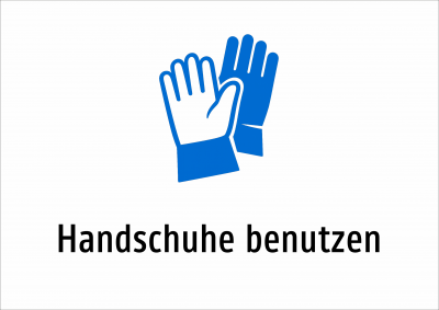 Handschuhe benutzen