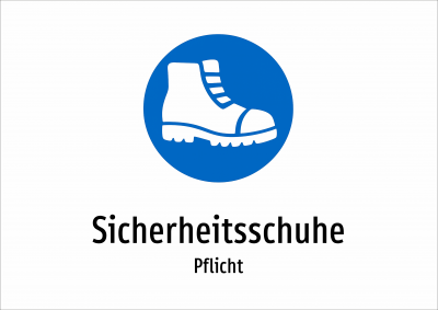 Sicherheitsschuhe - Pflicht