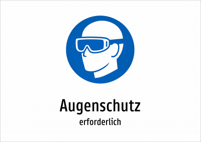 Augenschutz - erforderlich