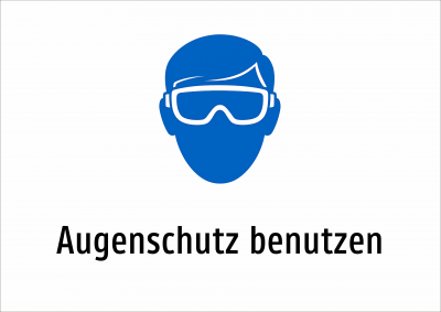 Augenschutz benutzen