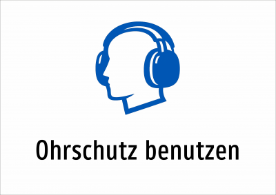 Ohrschutz benutzen