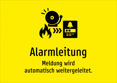 Alarmleitung - Meldung wird automatisch weitergeleitet.