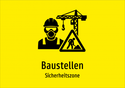 Baustellen - Sicherheitszone