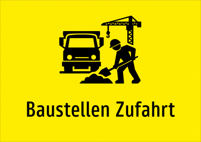 Baustellen Zufahrt