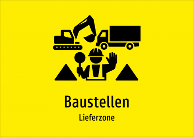 Baustellen - Lieferzone