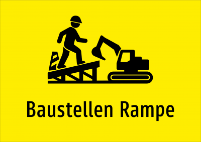 Baustellen Rampe