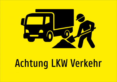 Achtung LKW Verkehr