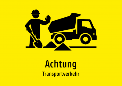 Achtung - Transportverkehr
