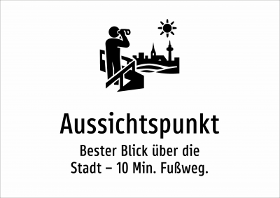 Aussichtspunkt - Bester Blick über die Stadt – 10 Min. Fußweg.