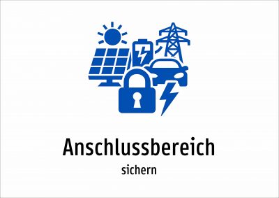 Anschlussbereich - sichern