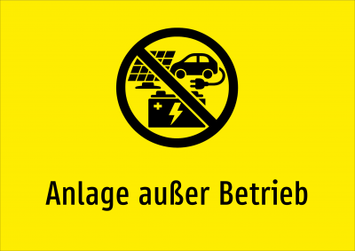 Anlage außer Betrieb
