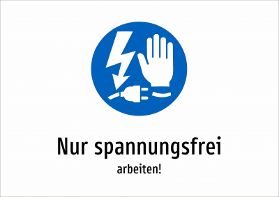 Nur spannungsfrei - arbeiten!