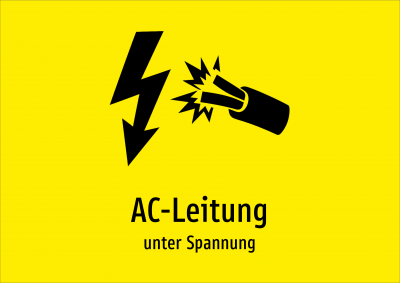 AC-Leitung - unter Spannung