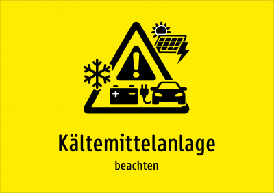 Kältemittelanlage - beachten