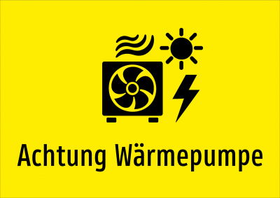 Achtung Wärmepumpe