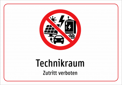 Technikraum - Zutritt verboten
