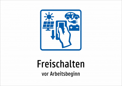 Freischalten - vor Arbeitsbeginn