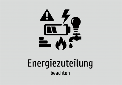 Energiezuteilung - beachten