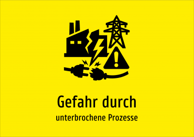 Gefahr durch - unterbrochene Prozesse
