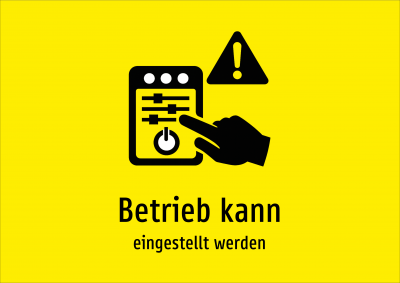 Betrieb kann - eingestellt werden