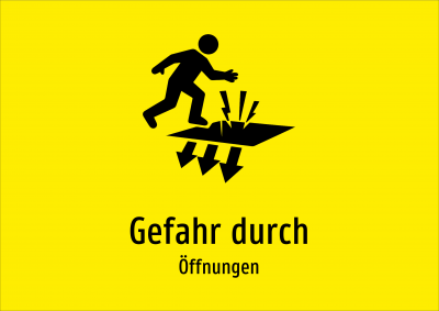 Gefahr durch - Öffnungen