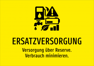 ERSATZVERSORGUNG - Versorgung über Reserve. Verbrauch minimieren.