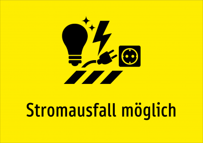 Stromausfall möglich