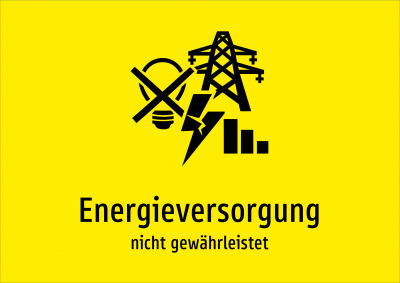 Energieversorgung - nicht gewährleistet