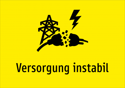 Versorgung instabil