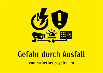 Gefahr durch Ausfall - von Sicherheitssystemen
