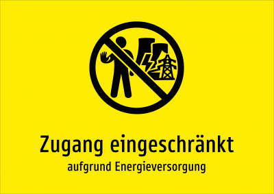 Zugang eingeschränkt - aufgrund Energieversorgung
