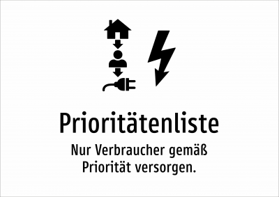 Prioritätenliste - Nur Verbraucher gemäß Priorität versorgen.
