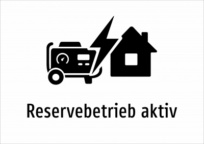 Reservebetrieb aktiv