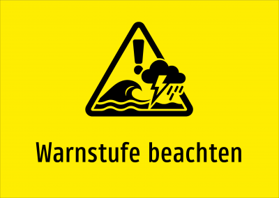 Warnstufe beachten