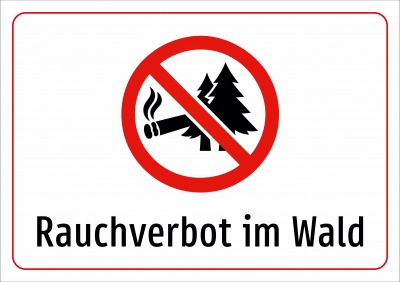 Rauchverbot im Wald