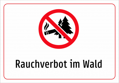 Rauchverbot im Wald