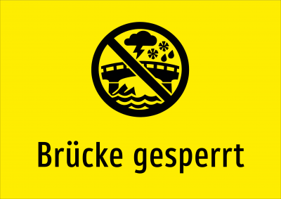 Brücke gesperrt