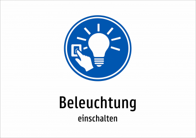 Beleuchtung - einschalten