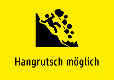 Hangrutsch möglich
